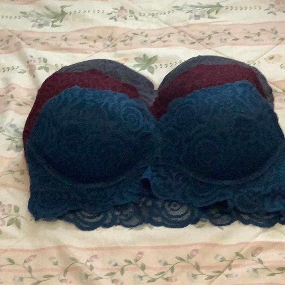 Trio of PINK underwire bralettes M/M